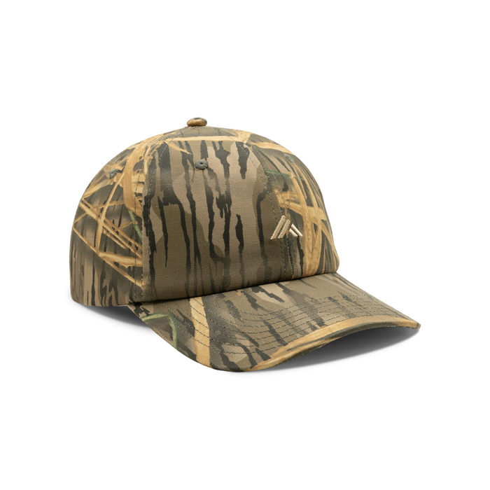 Patch Logo Cotton Camo Cap in Mossy Oak Original Shadow Grass, front view #mossy_oak_original_shadow_grass