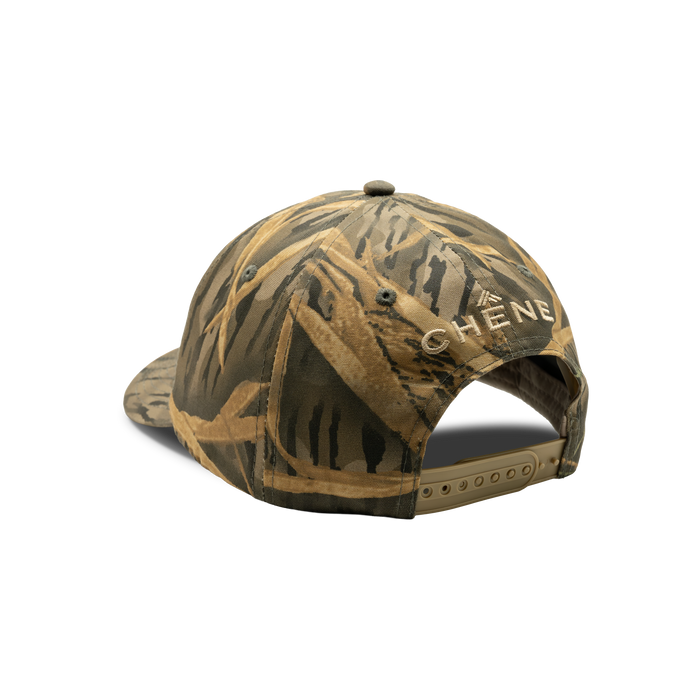 Patch Logo Cotton Camo Cap in Mossy Oak Original Shadow Grass, back view #mossy_oak_original_shadow_grass