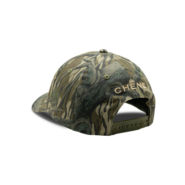 Patch Logo Cotton Camo Cap in Mossy Oak Original Treestand, back view #mossy_oak_original_treestand