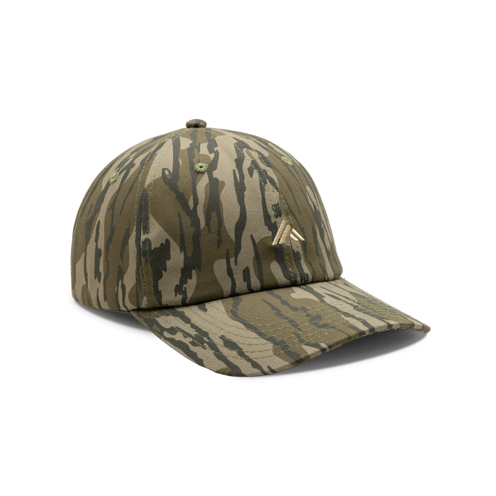 Patch Logo Cotton Camo Cap in Mossy Oak Original Bottomland, front view #mossy_oak_original_bottomland