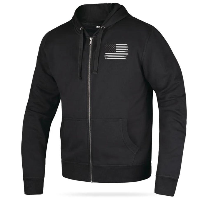 Patriot - Mens Reflective American Flag Motorcycle Hoodie