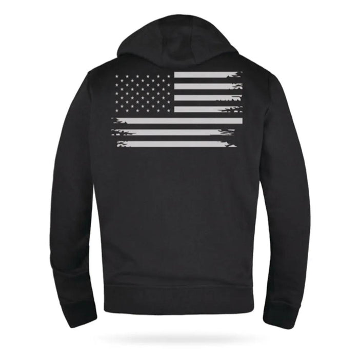 Patriot - Mens Reflective American Flag Motorcycle Hoodie