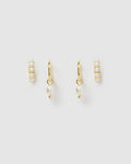 Pearl Party Earring Stack