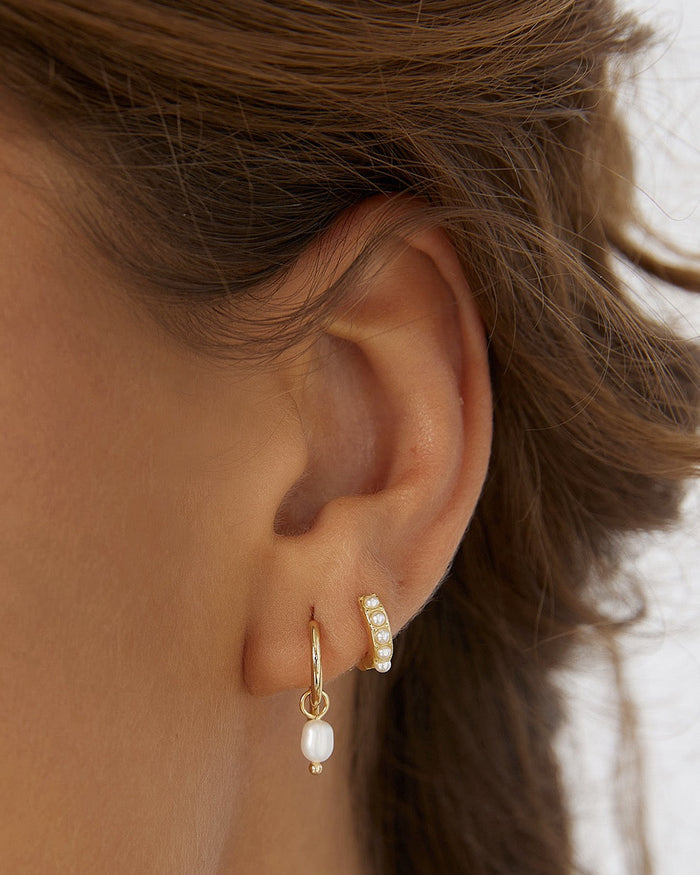 Pearl Party Earring Stack