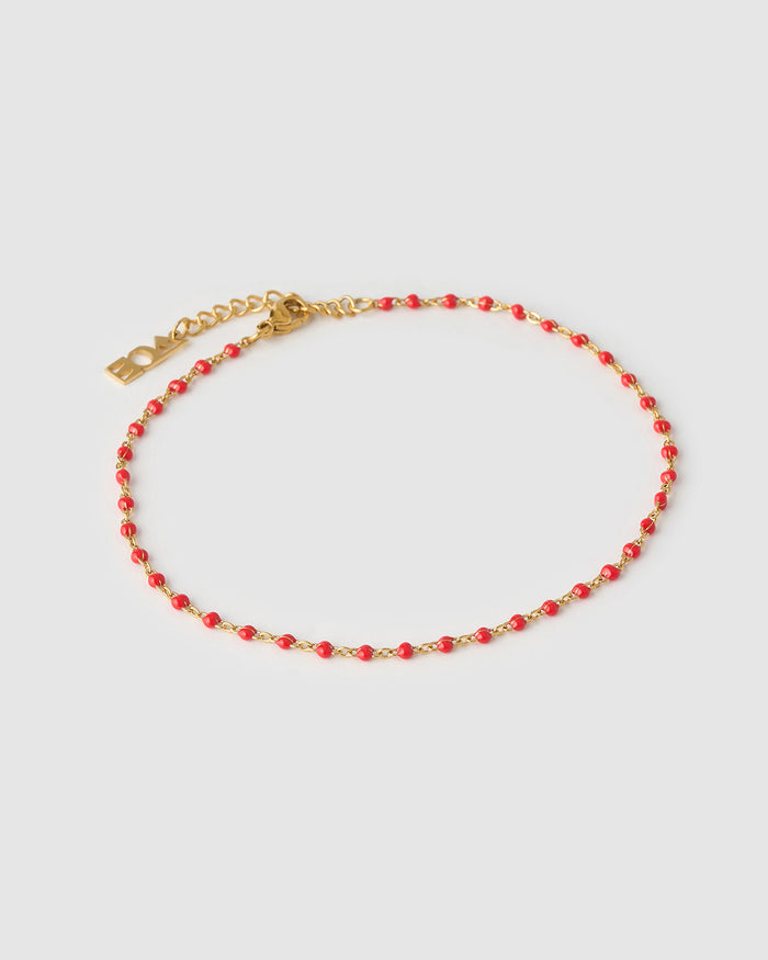 Peggy Anklet - Cherry
