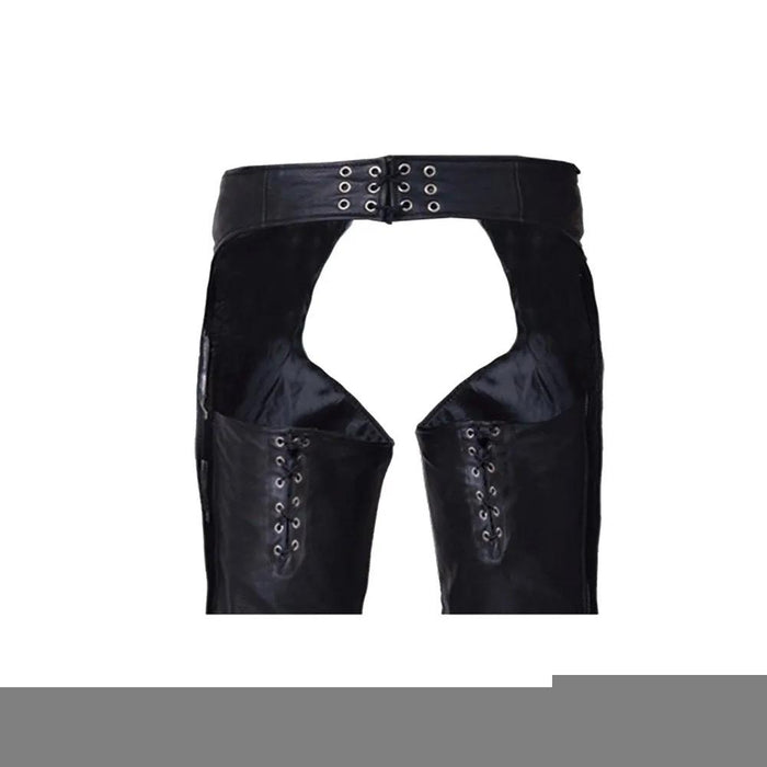 Phoenix - Women's Leather Motorcycle Chaps with Lacing