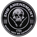 PL3565 2nd Amendment Shall Not Be Infringed Skull 1789 Large Embroide