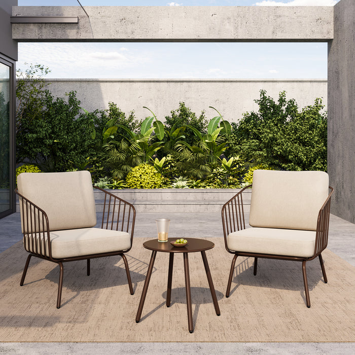 Plaza 3-Piece Outdoor Patio Bistro Set