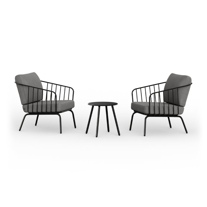 Plaza 3-Piece Outdoor Patio Bistro Set