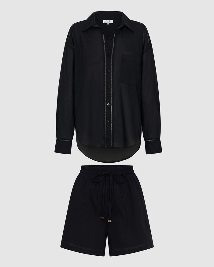 Ponza Shorts Set - Black