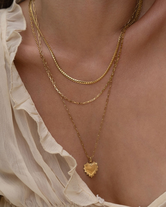 Queen Of Hearts Gold Necklace