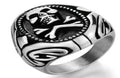 R195 Stainless Steel Poison Ivy Biker Ring