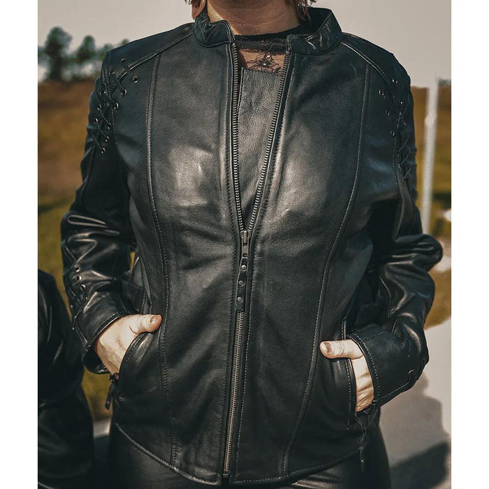 Raven - Women's Premium Leather Motorcycle Jacket
