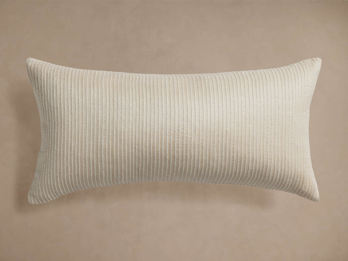Raw Silk Rib Cashmere 12X24 Down Lumbar Pillow Kit (1 of 2)