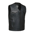 Red river - Men's Premium Leather Motorcycle Vest