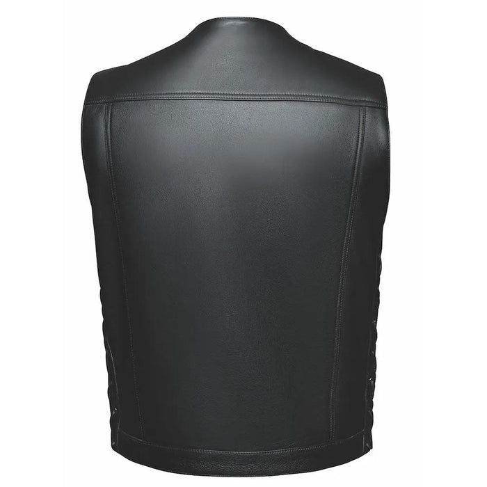 Red river - Men's Premium Leather Motorcycle Vest