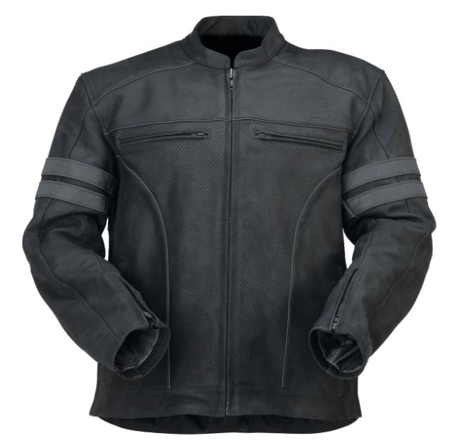 Remedy Perforated Leather Jacket