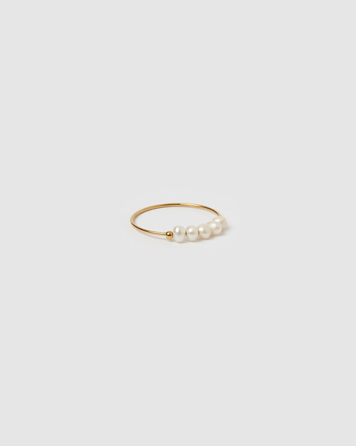 Remi Gold and Pearl Ring