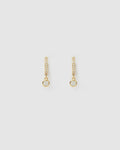 Rhodes Gold Earrings - Stone