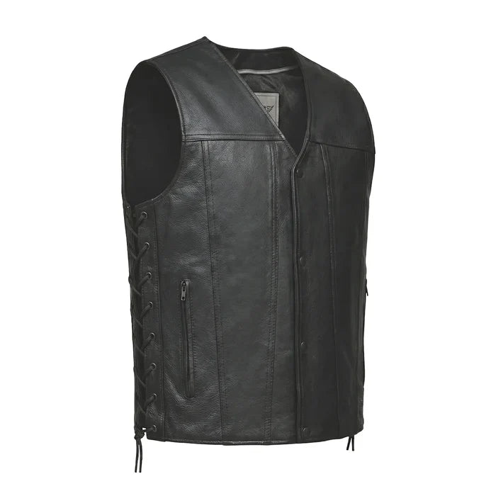 Rifleman - Men's Premium Leather Motorcycle Vest