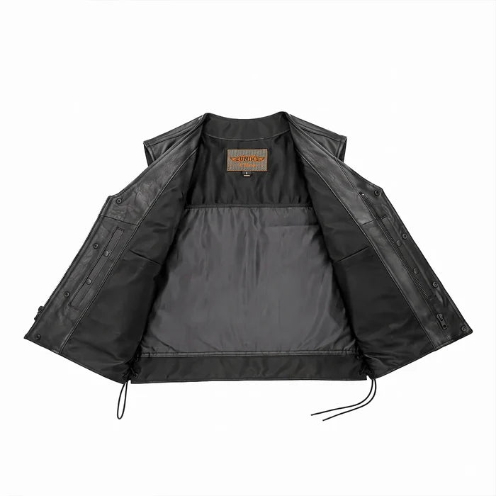 Rifleman - Men's Premium Leather Motorcycle Vest