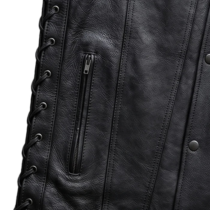 Rifleman - Men's Premium Leather Motorcycle Vest