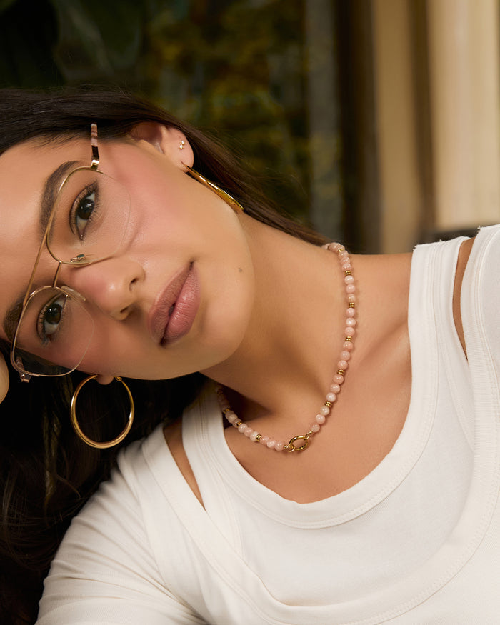 Riley Gold Hoop Earrings - Large