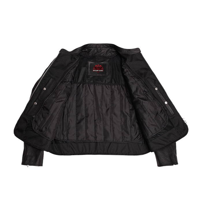 Road Queen Women's Black Leather Biker Jacket