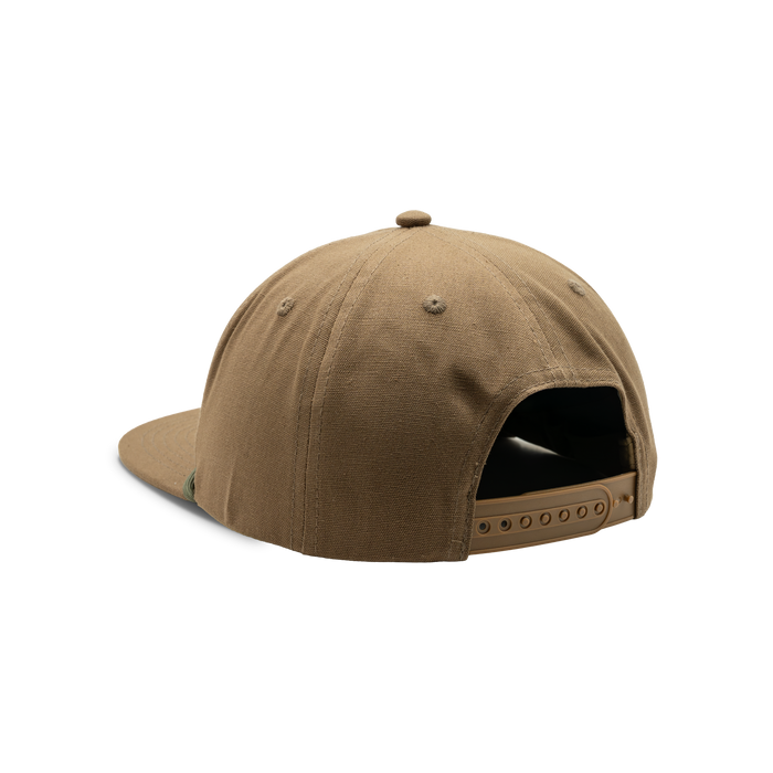Rope Patch Cap in Tobacco, back view #tobacco