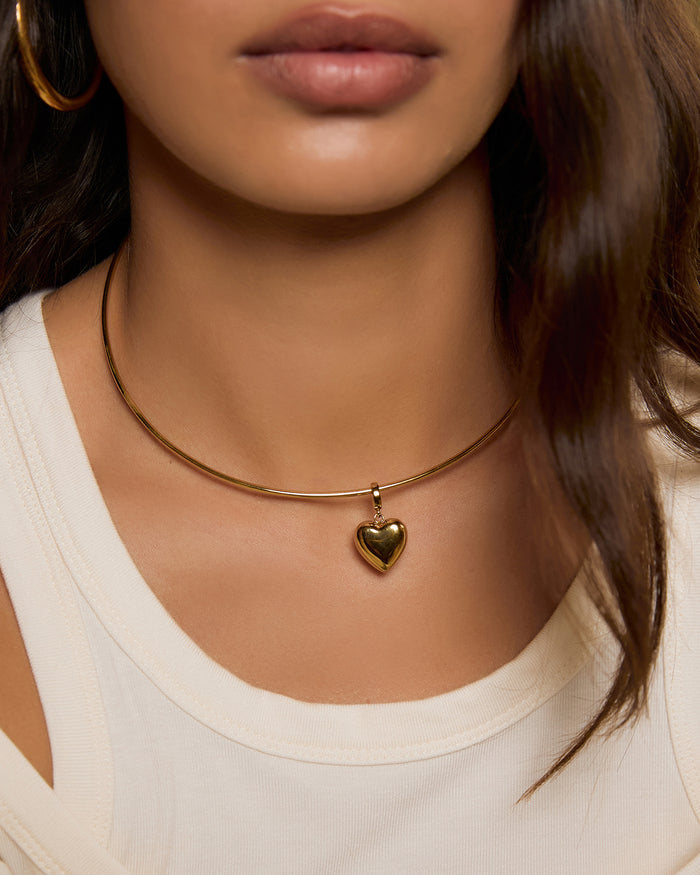 Rose Heart Charm