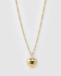 Rose Heart Necklace - Gold