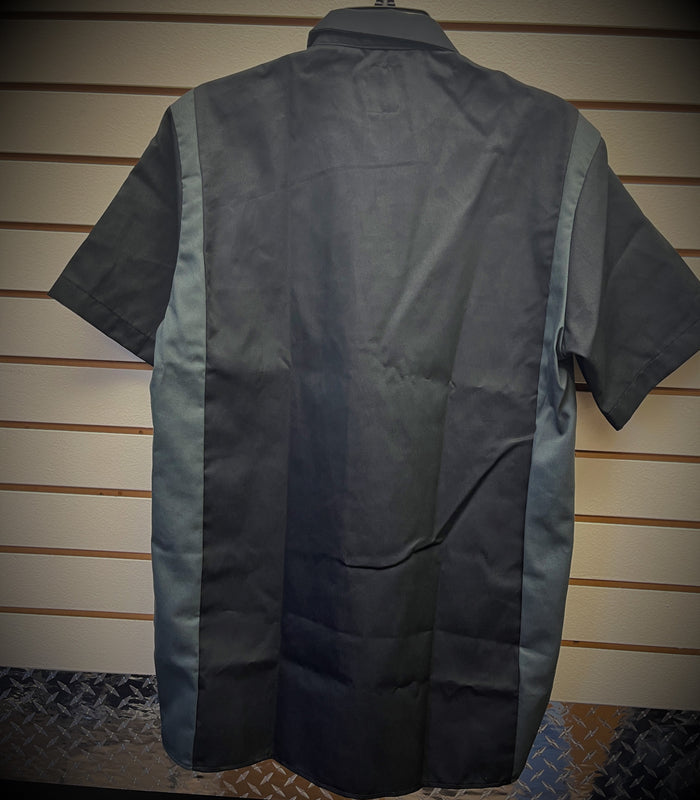 Route 32 Two Tone Dickies Work Shirt Black/Grey