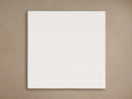 Rectangular Rowan Finish Board, a smooth white sample board centered on a muted brown background.