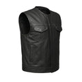 Runner - Men's SOA Club Style Leather Motorcycle Vest