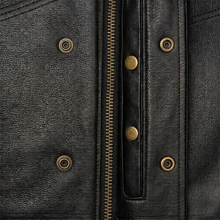 Runner - Men's SOA Club Style Leather Motorcycle Vest