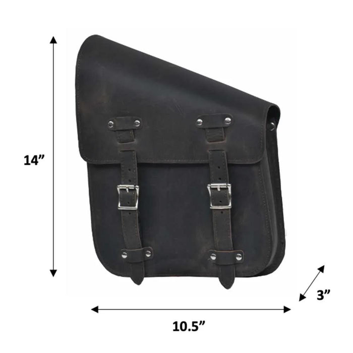 Rustic Brown 9586.L - Left Side Leather Swing Arm Bag