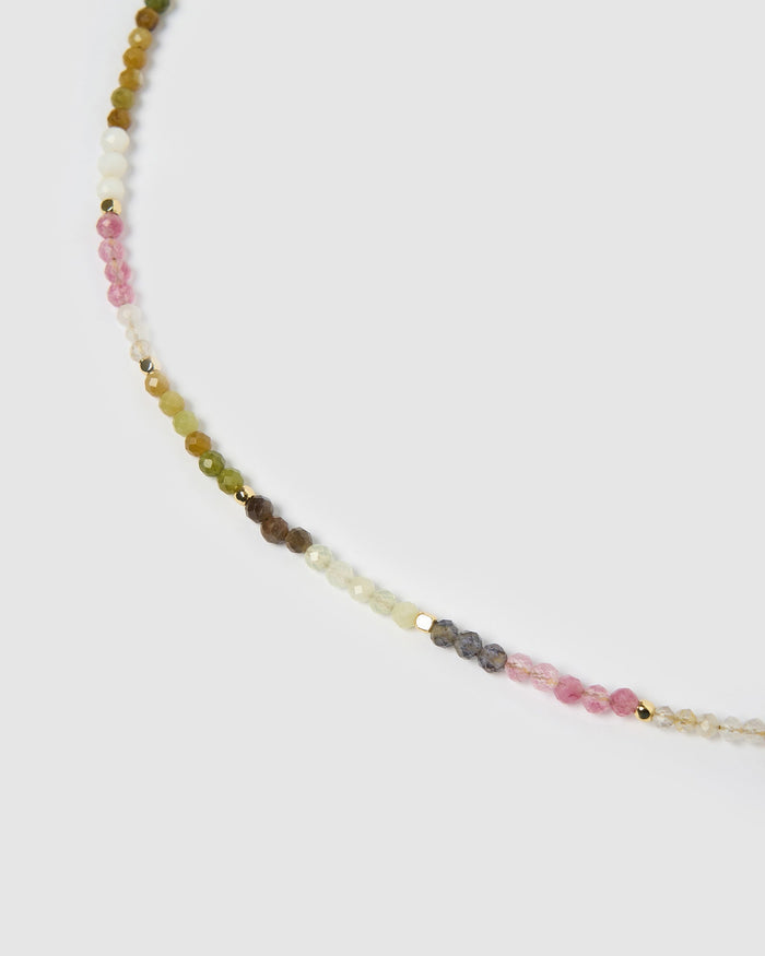 Saffron Gemstone Necklace