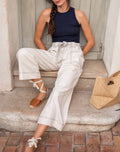 Sammie Wide Leg Pant -Bone