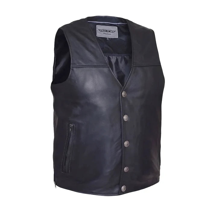 Santa Fe - Men's Premium Leather Motorcycle Vest