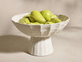 Saskia Pedestal Bowl in Ivory (3 of 4)