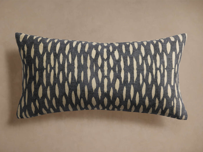 Satia Indigo 12X24 Down Lumbar Pillow Kit (1 of 2)