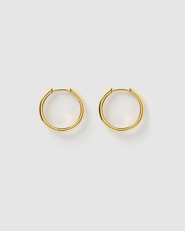 Scarlet Gold Hoop Earrings