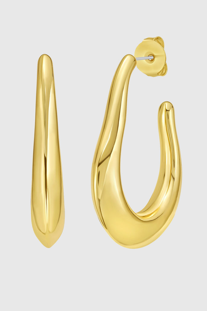Sculptural Hoop Earrings