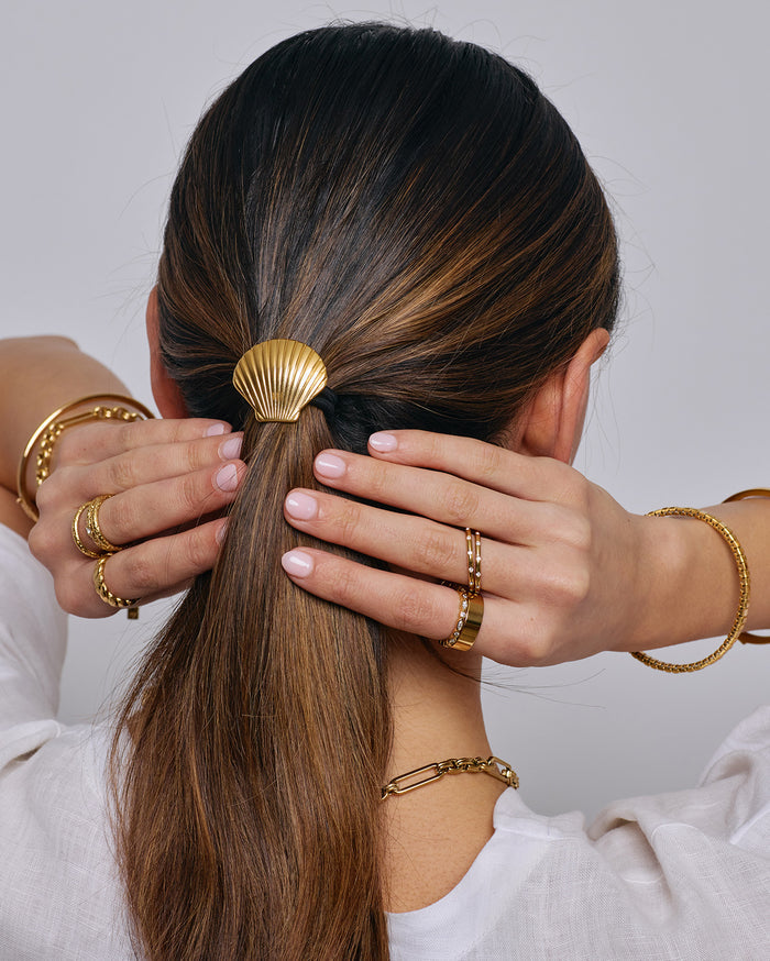 Seashells Hair Tie Bundle - Black