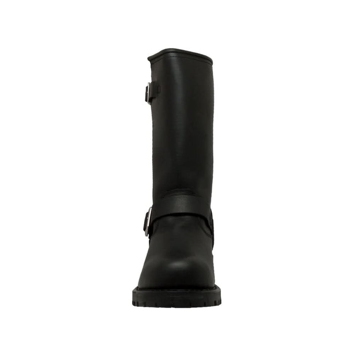 Shadowstep Men's Black leather motorcycle boots