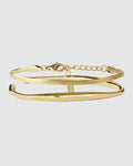 Signature Bracelet Stack - Gold