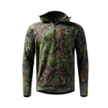 Sixty Series Technical Fleece Half Zip with Hood in Mossy Oak Full Foliage, front view #mossy_oak_full_foliage