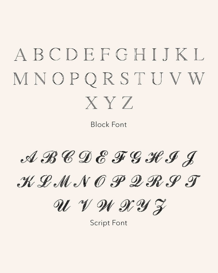 Engraving Fonts