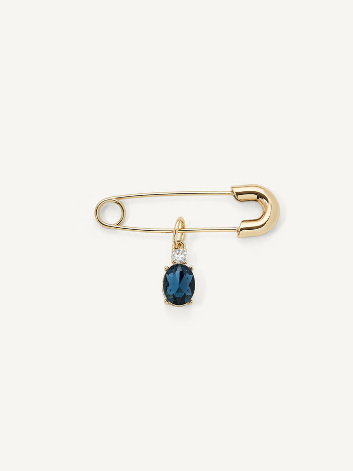 Olive & Piper Something Blue Wedding Pin - Oval