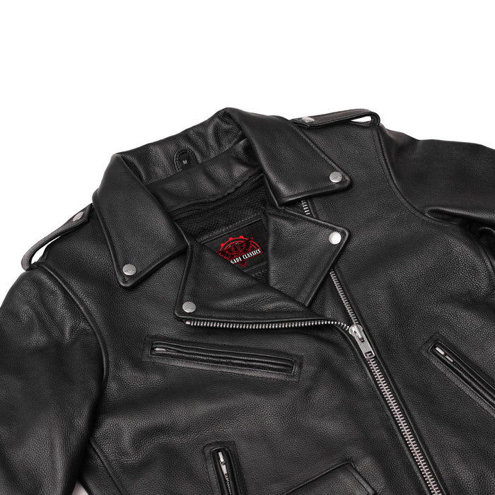 SpeedMoto Women's Leather Motorcycle Jacket